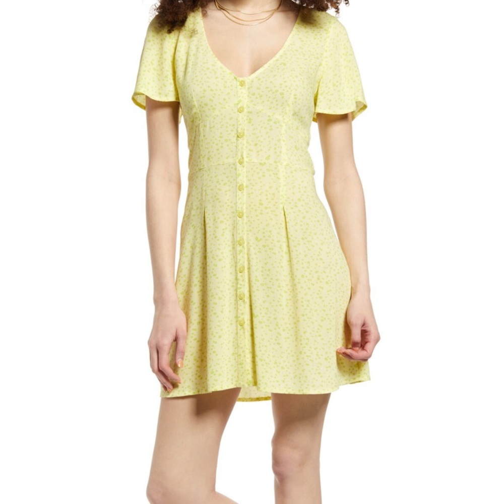 NWT Bp. Flutter Sleeve Skater Dress